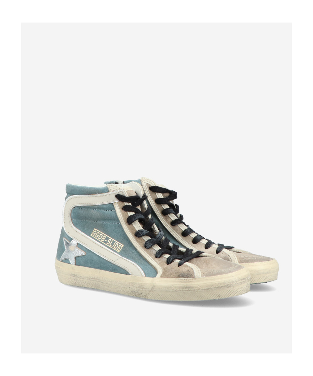 Golden Goose Slide Suede Sneakers In Nude