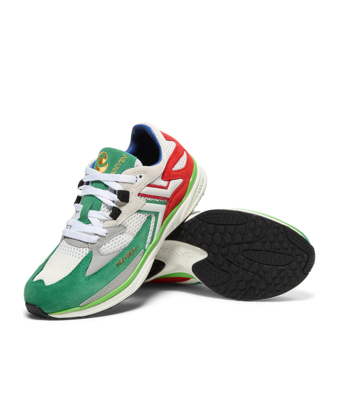 Lanvin Matching Color Straps And Low Upper Board Shoes In White