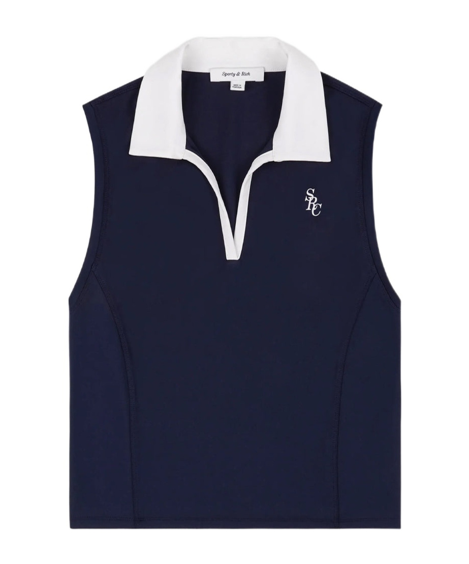 Sporty And Rich Src Sports Polo Vest In Blue
