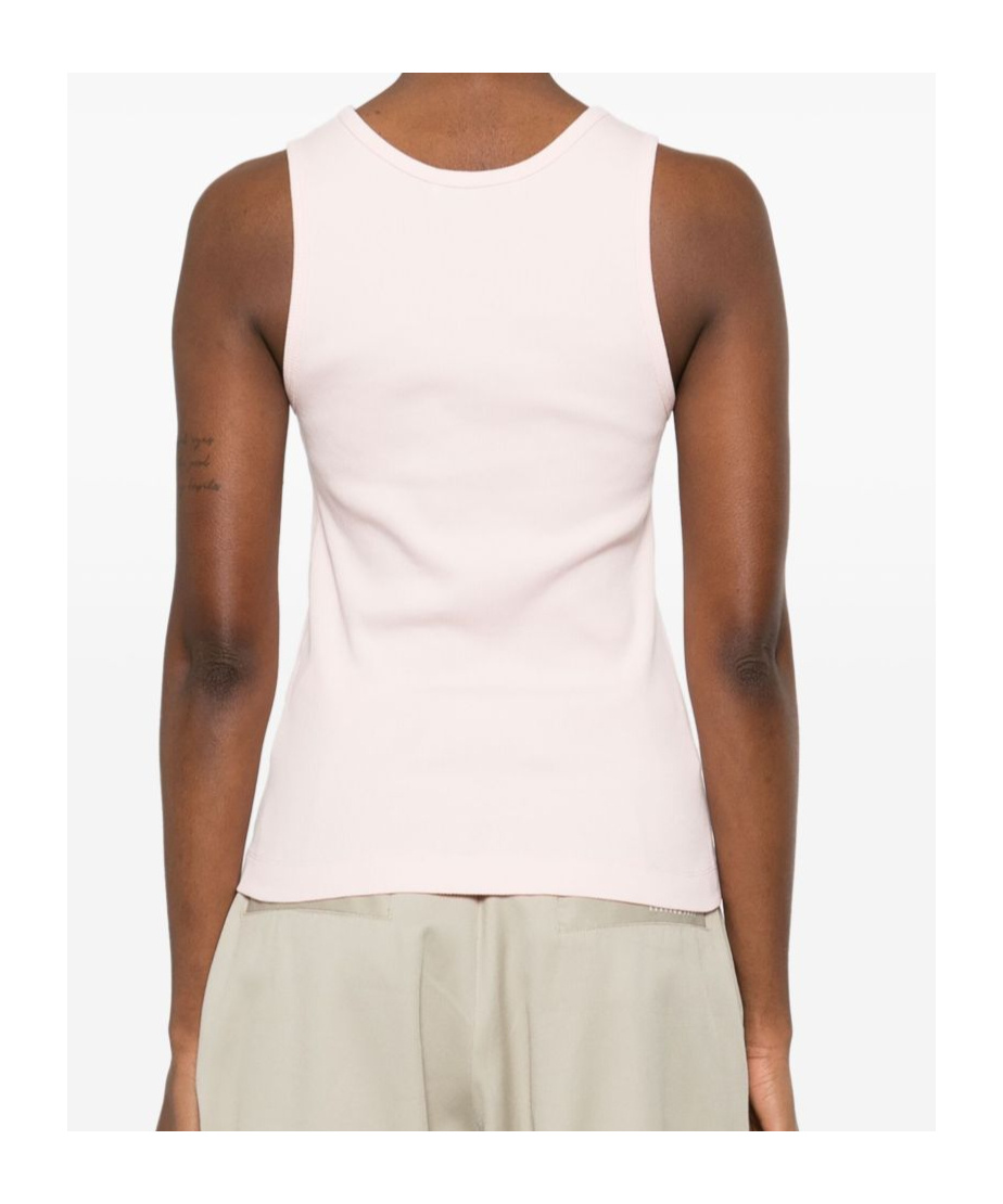 Maison Kitsuné Baby Fox Tank Top In Cotton In White