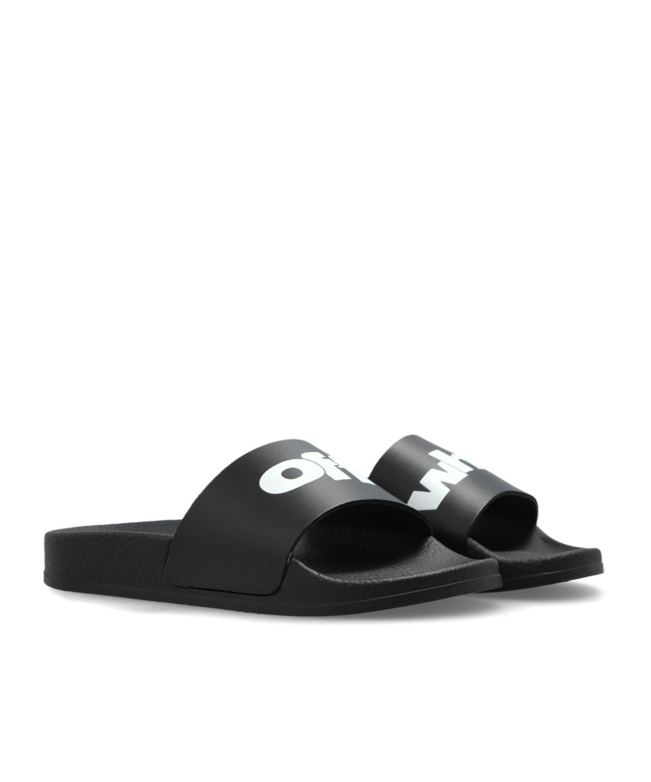 Off-white Pool Slides In Black