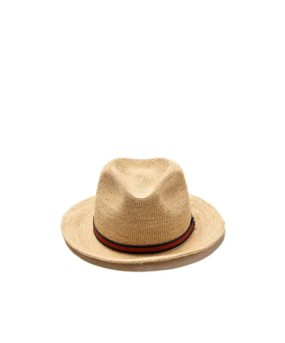 Borsalino Raffia Crochet Medium Brim Rollable