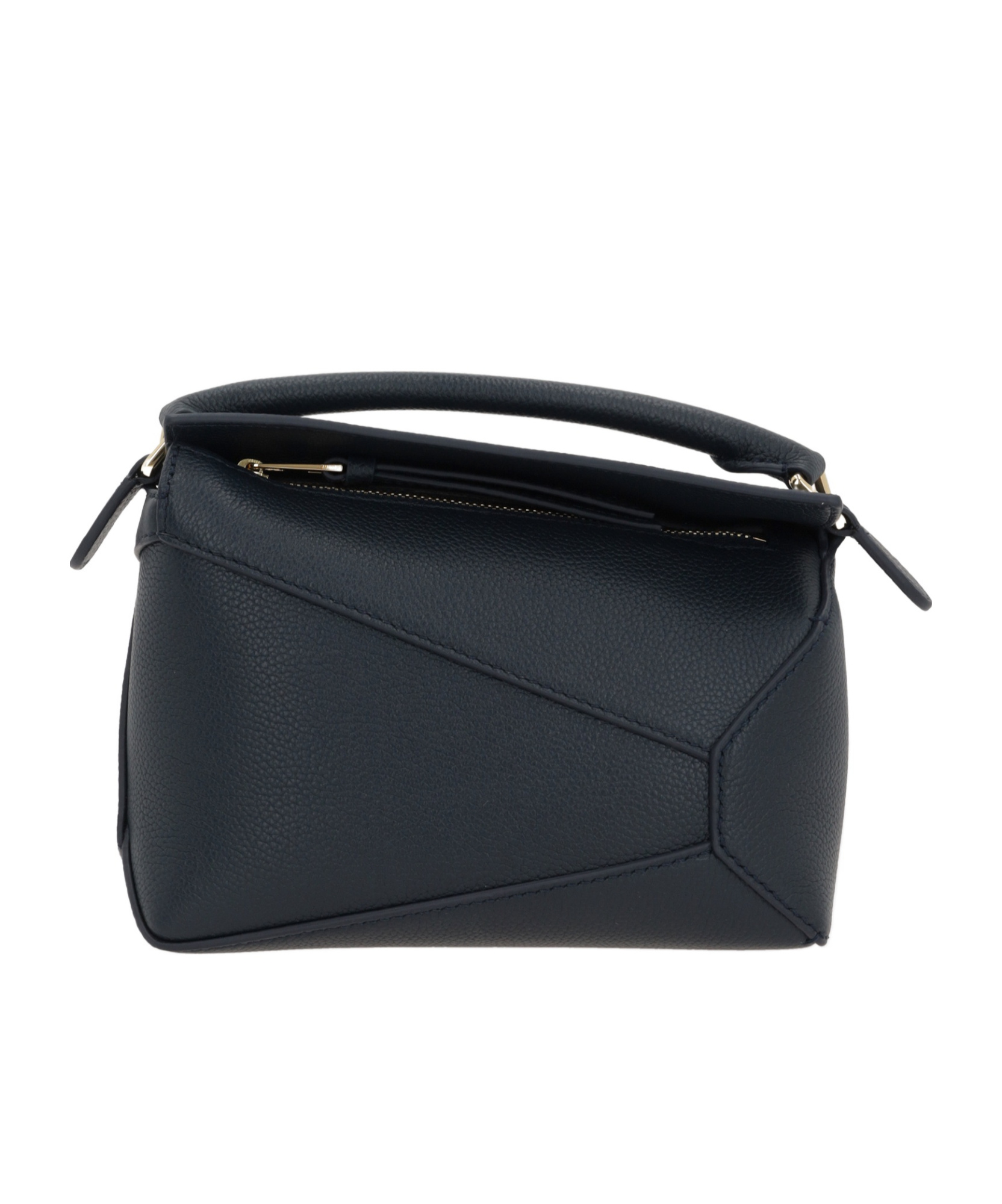 Shop Loewe Mini Puzzle Bag In Soft Grained Calfskin In Black