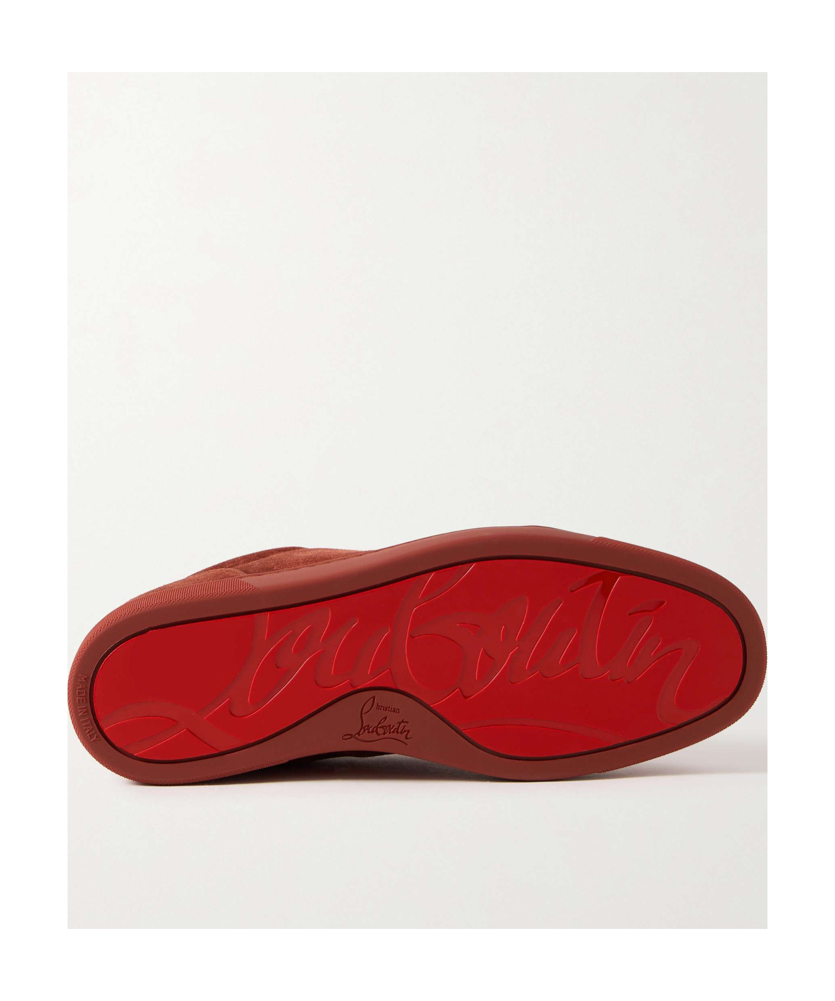 Christian Louboutin Lace-up Low-cut Casual Shoes In Red