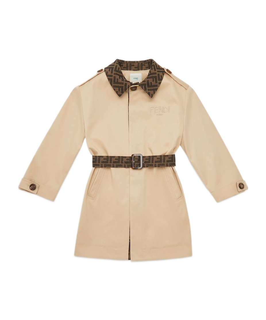 Fendi Long-sleeved Windbreaker In Nude