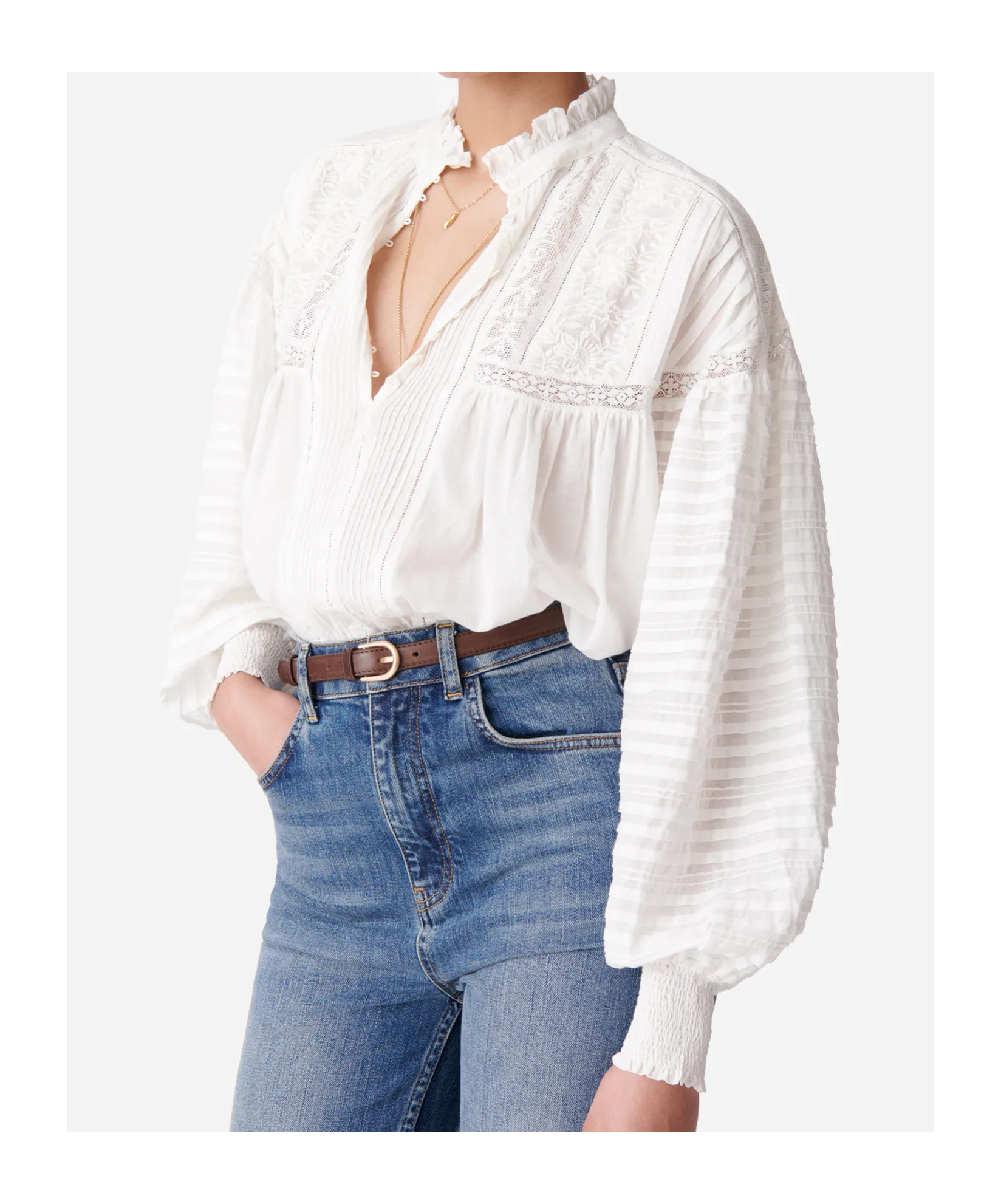 Vanessa Bruno Long-sleeved Shirt In White