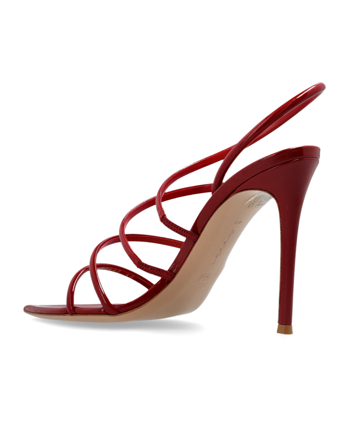 Gianvito Rossi Ettie 105 Nappa Leather Sandals In Red