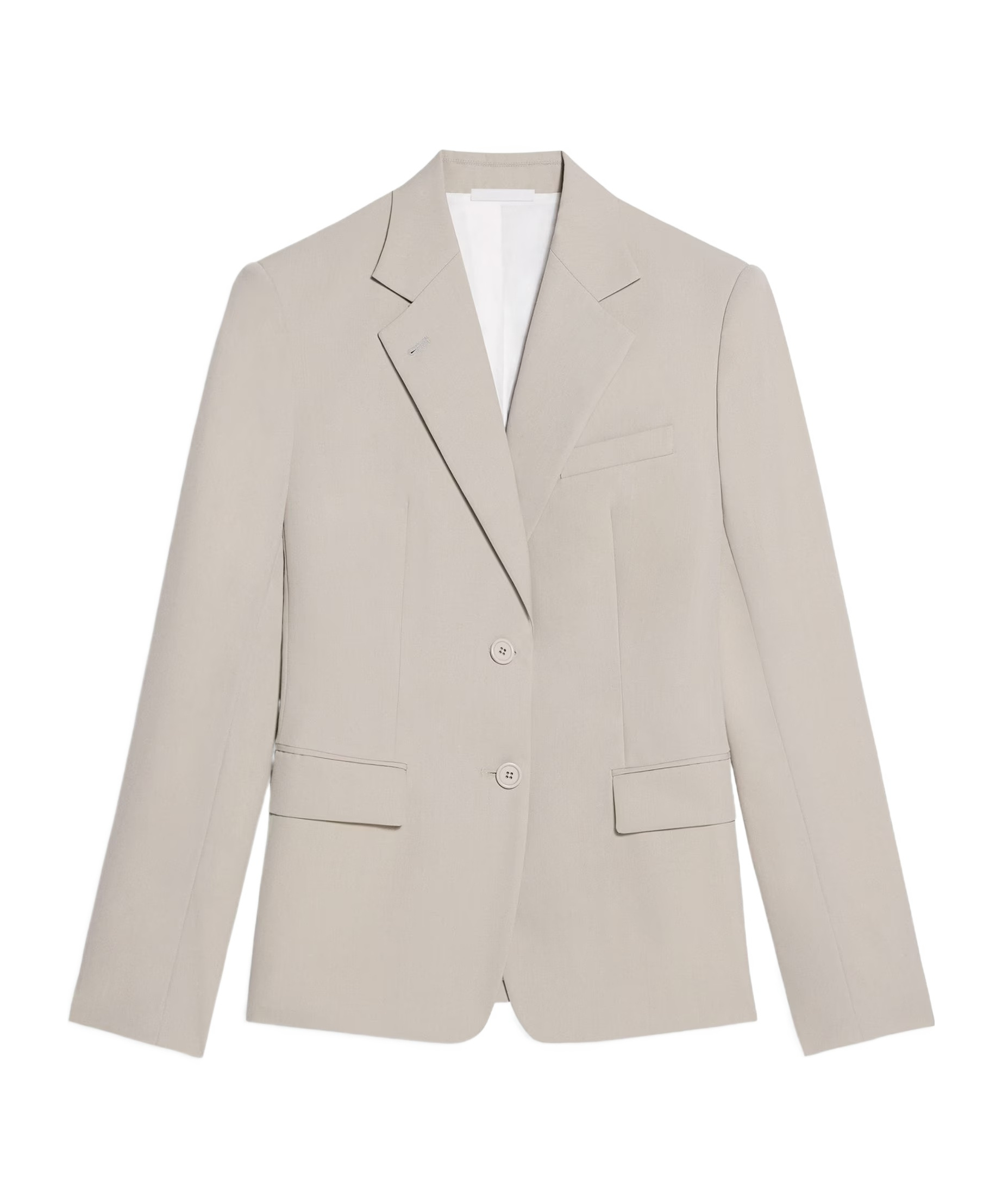 Helmut Lang Virgin Wool Blazer In White