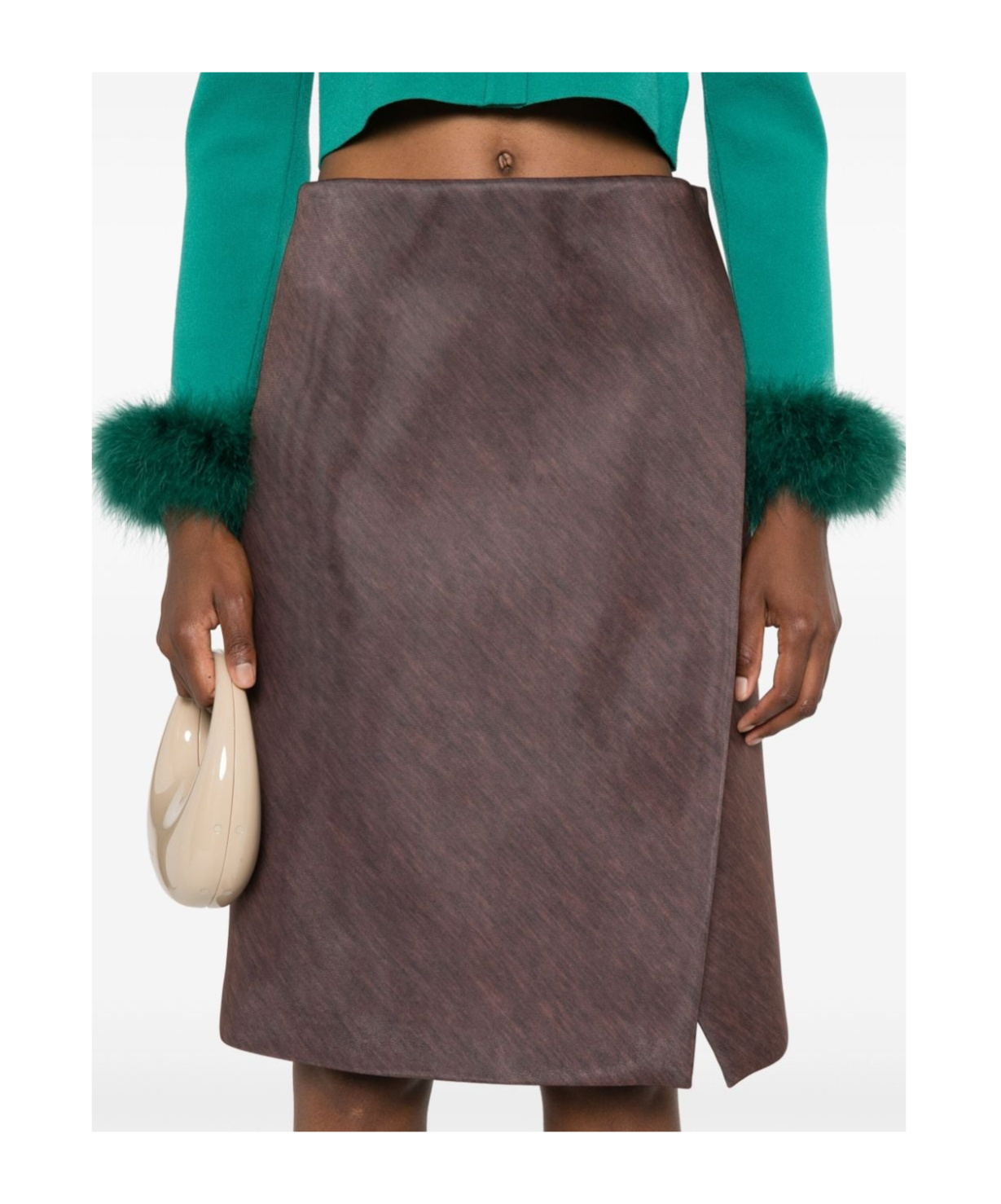 Philosophy Di Lorenzo Serafini Wrap Skirt In Pink