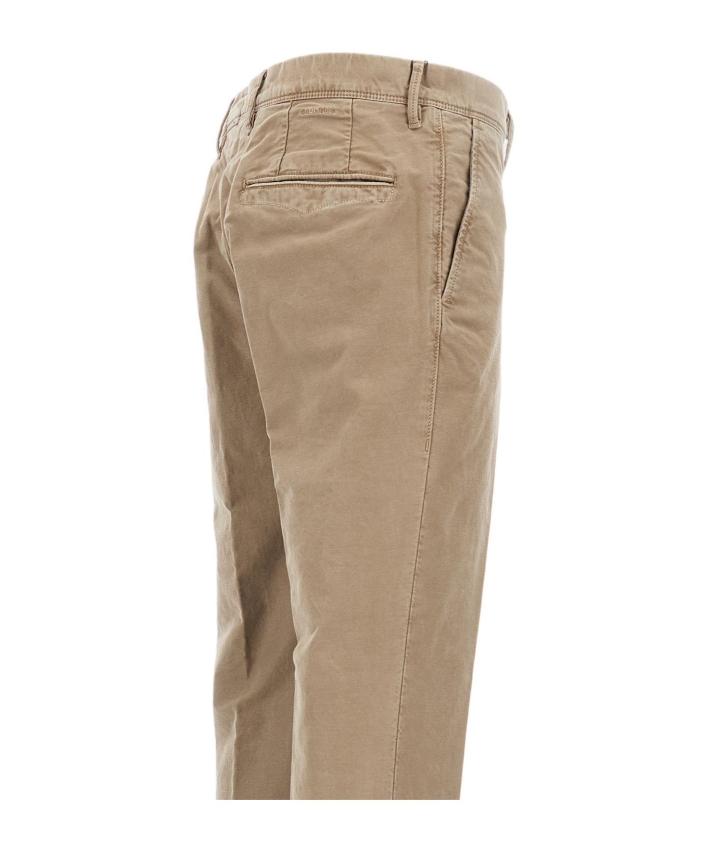 Incotex Belt-loop Casual Pants In Brown