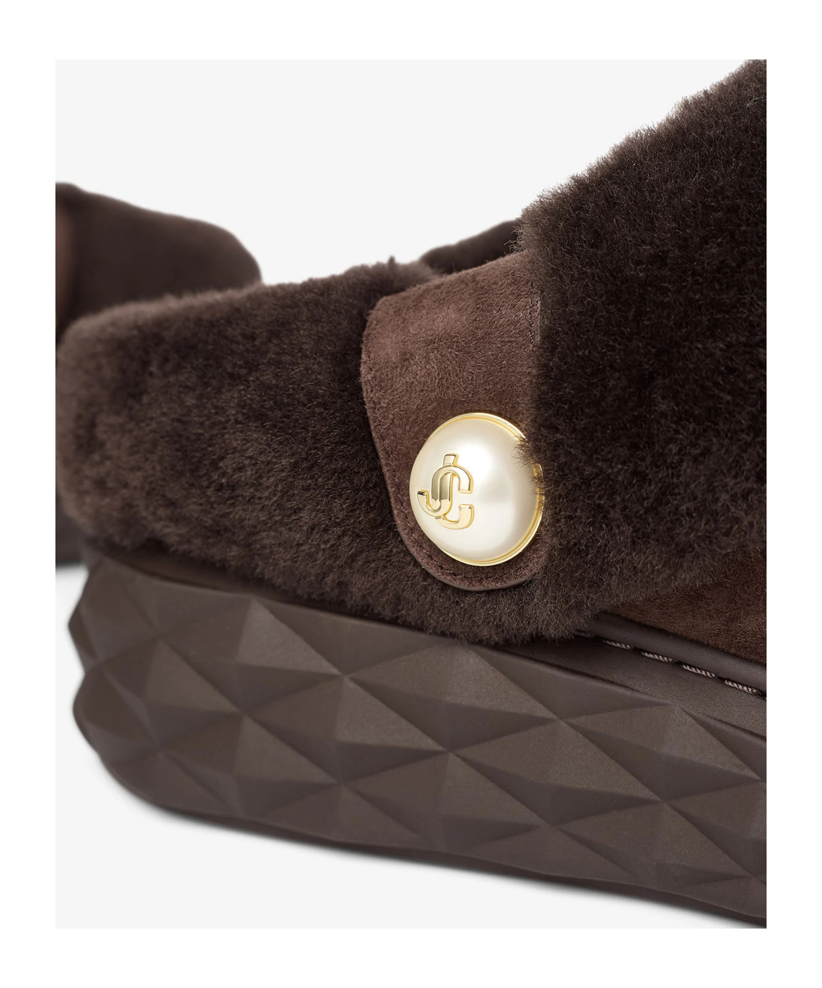 Jimmy Choo Round-toe Mules In Brown