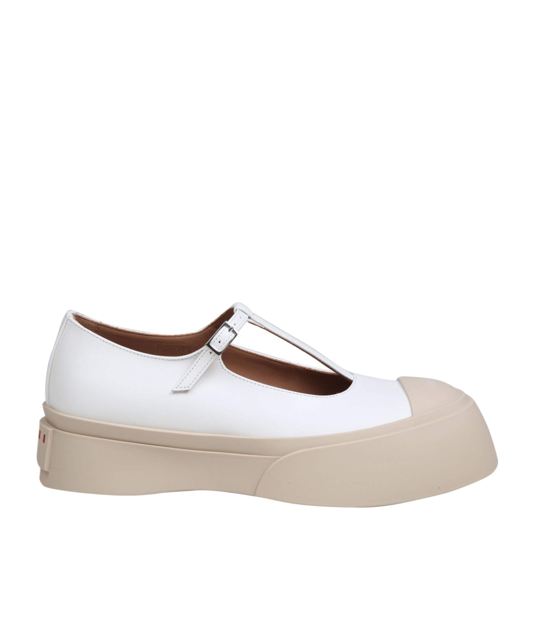 Marni Pablo Mary Jane Sneakers In Nude