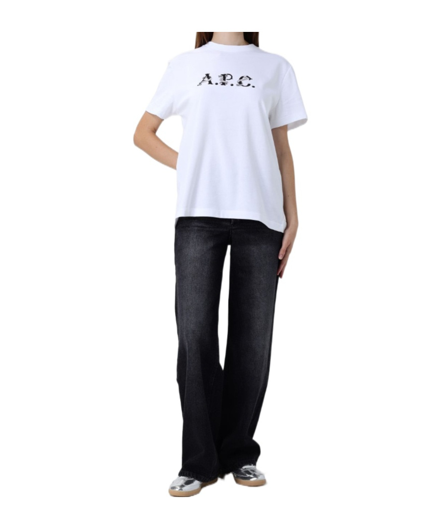 Apc Wide-leg Jeans In Black
