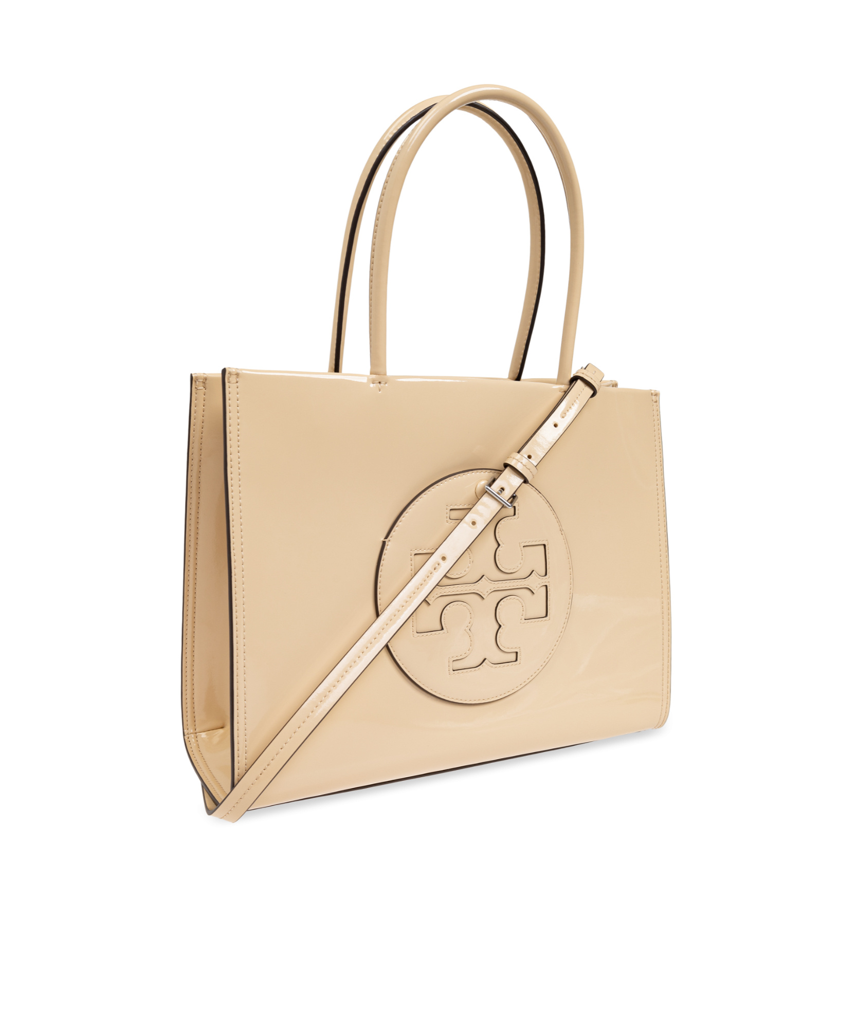 Tory Burch Double-handle Tote Bag In Nude