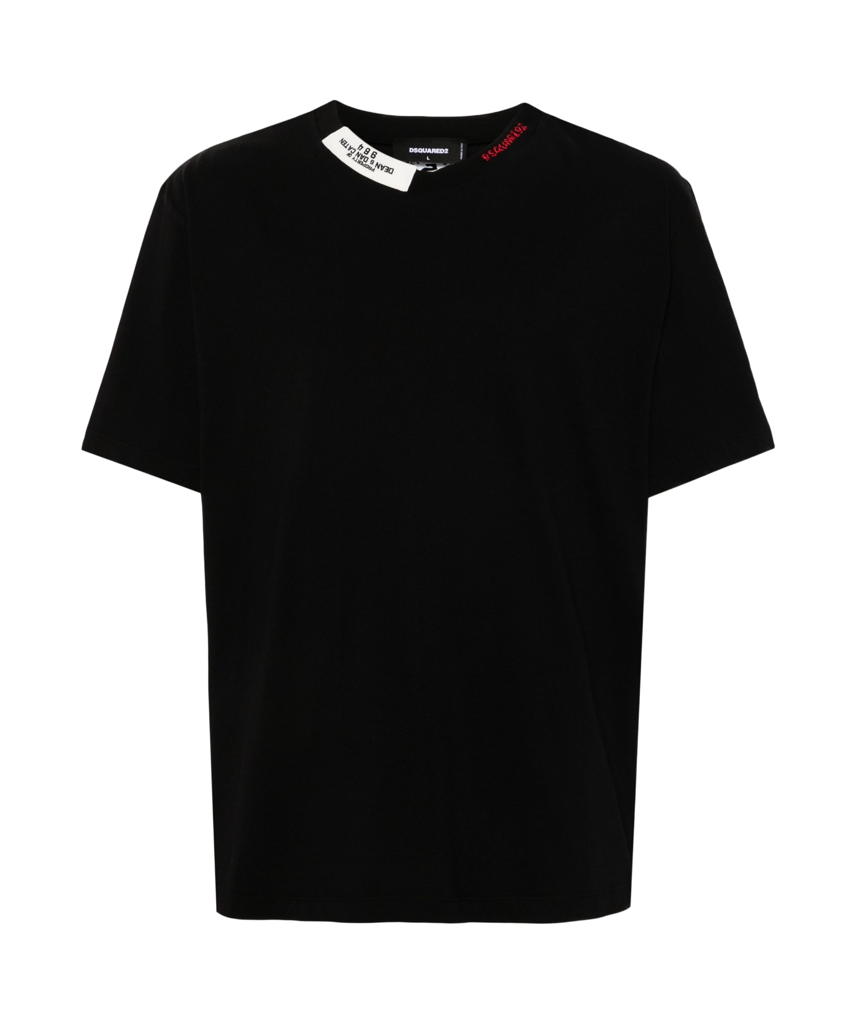 Dsquared2 T-shirt Mit Logo-stickerei In Black