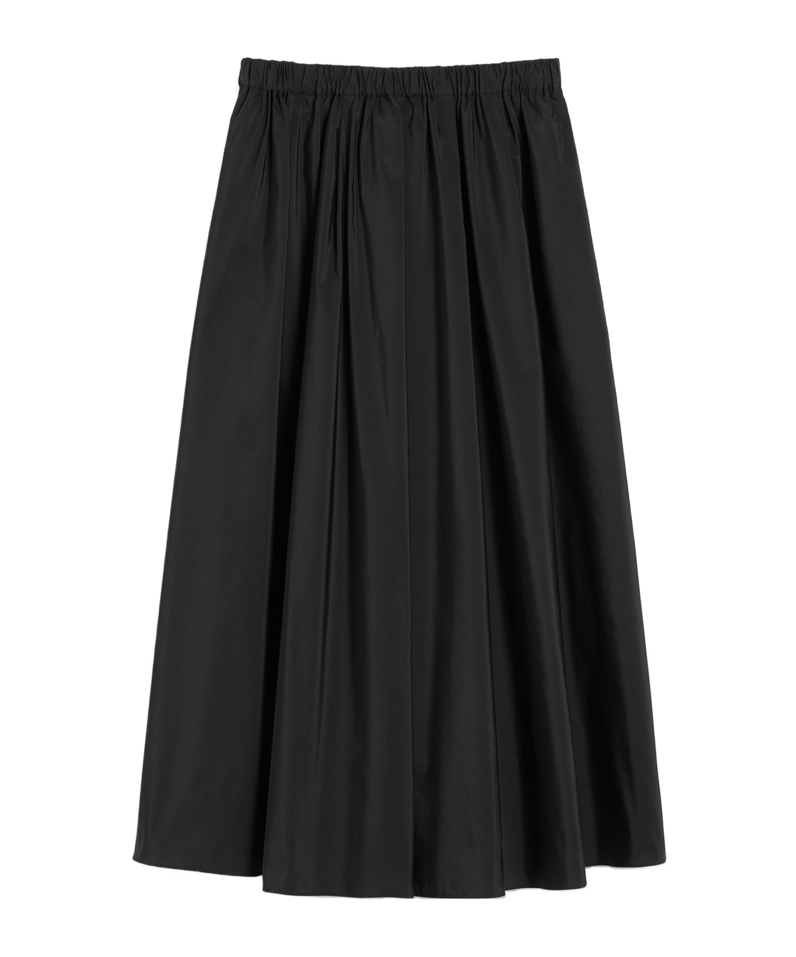 Weekend Max Mara Long Taffeta Skirt In Black