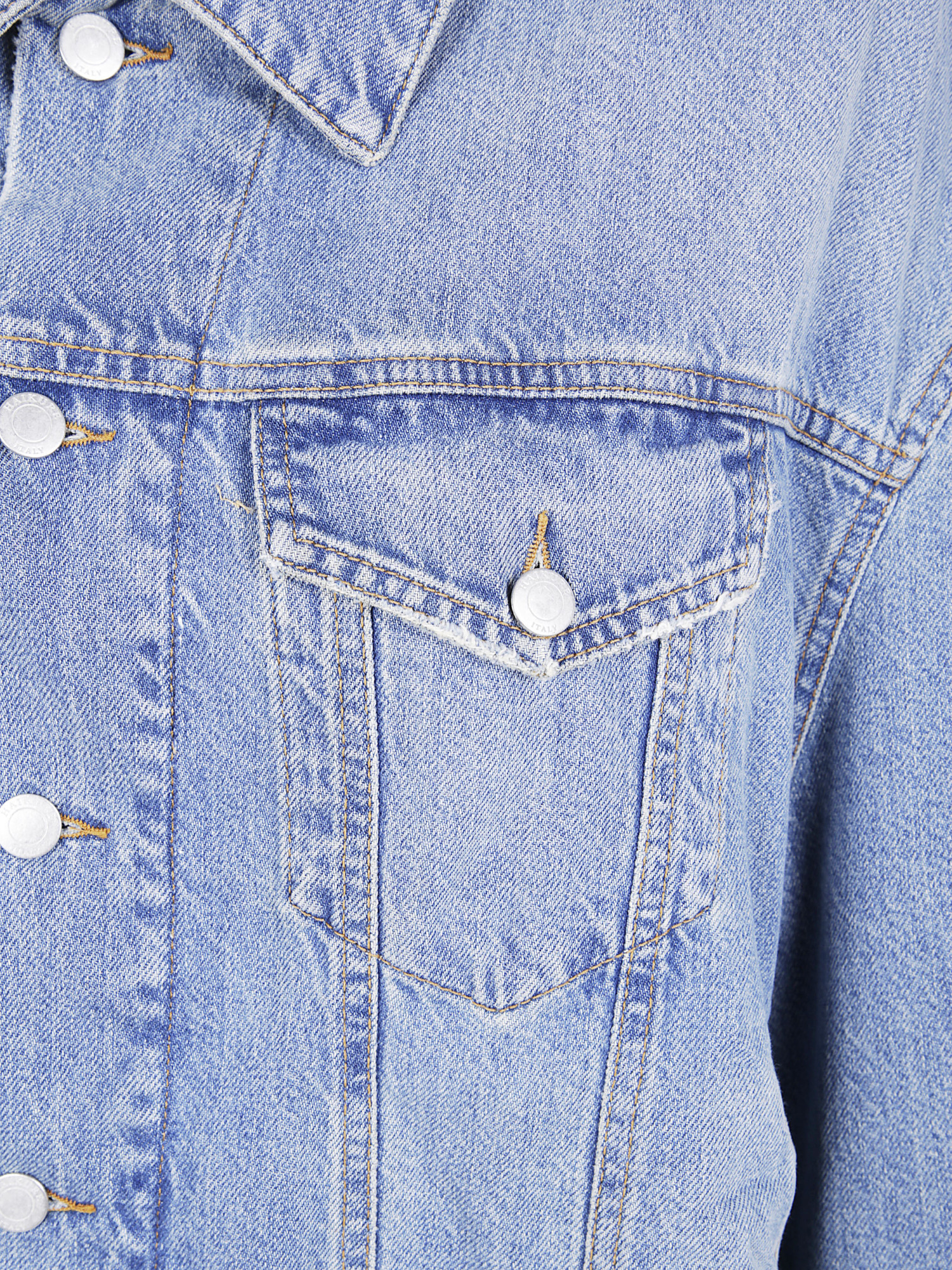 Haikure Button-fastening Denim Jacket In Blue