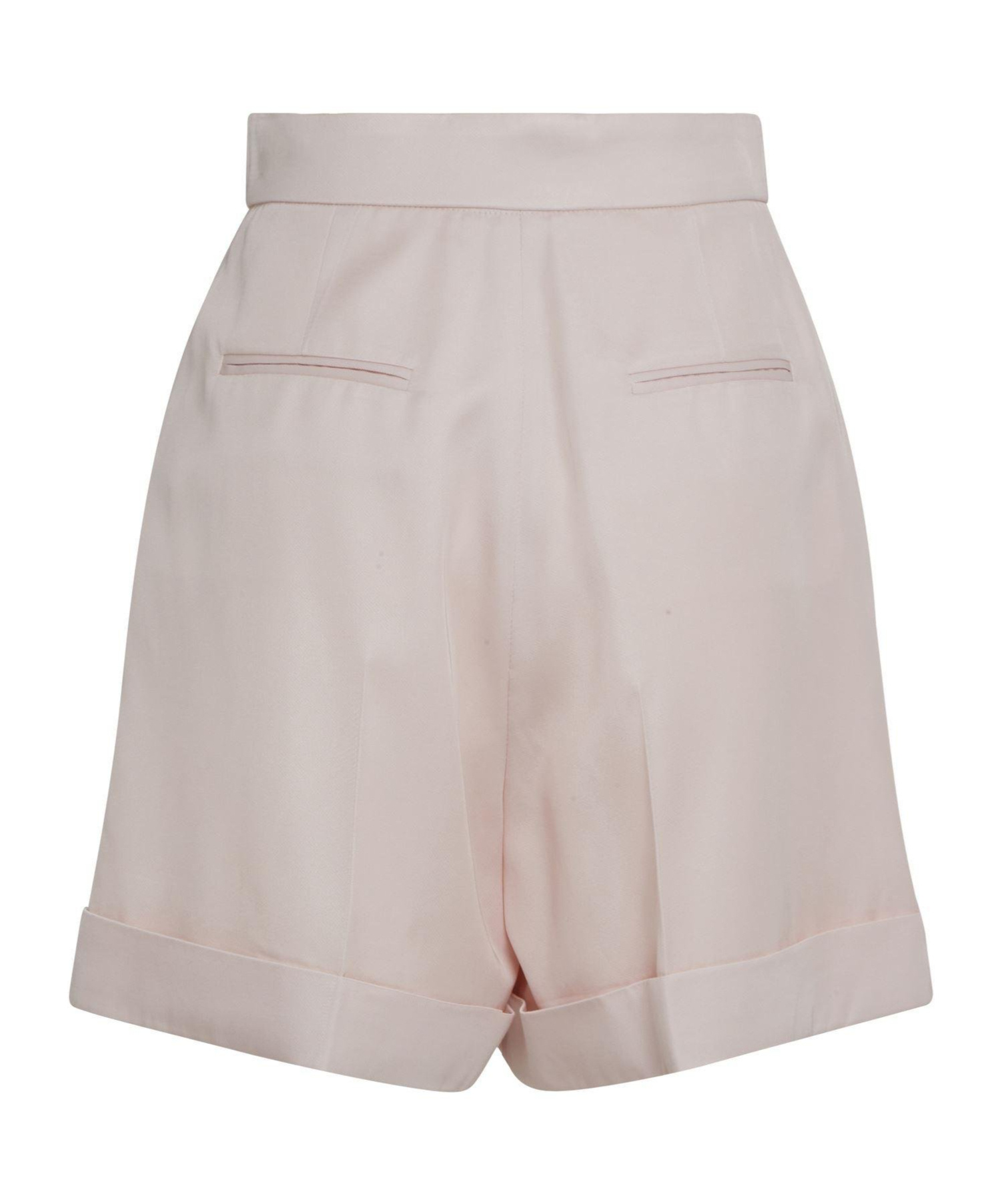 Alexander Mcqueen High-waist Pleated-detail Shorts In White