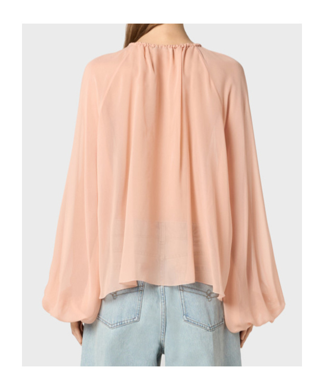 Blumarine Long-sleeved Shirt In Neutral