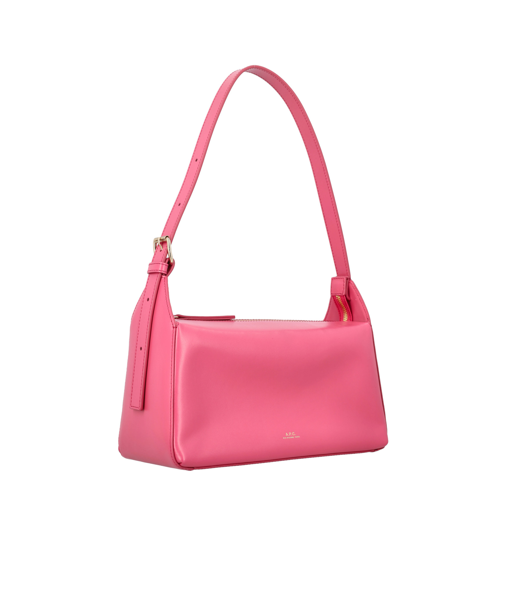 Apc Logo Adjustable Shoulder Strap Shoulder Bag In Pink