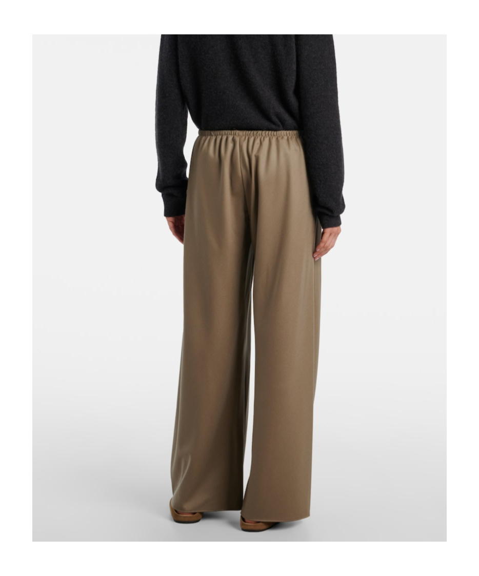The Row Gala Virgin Wool Wide-leg Pants In Brown
