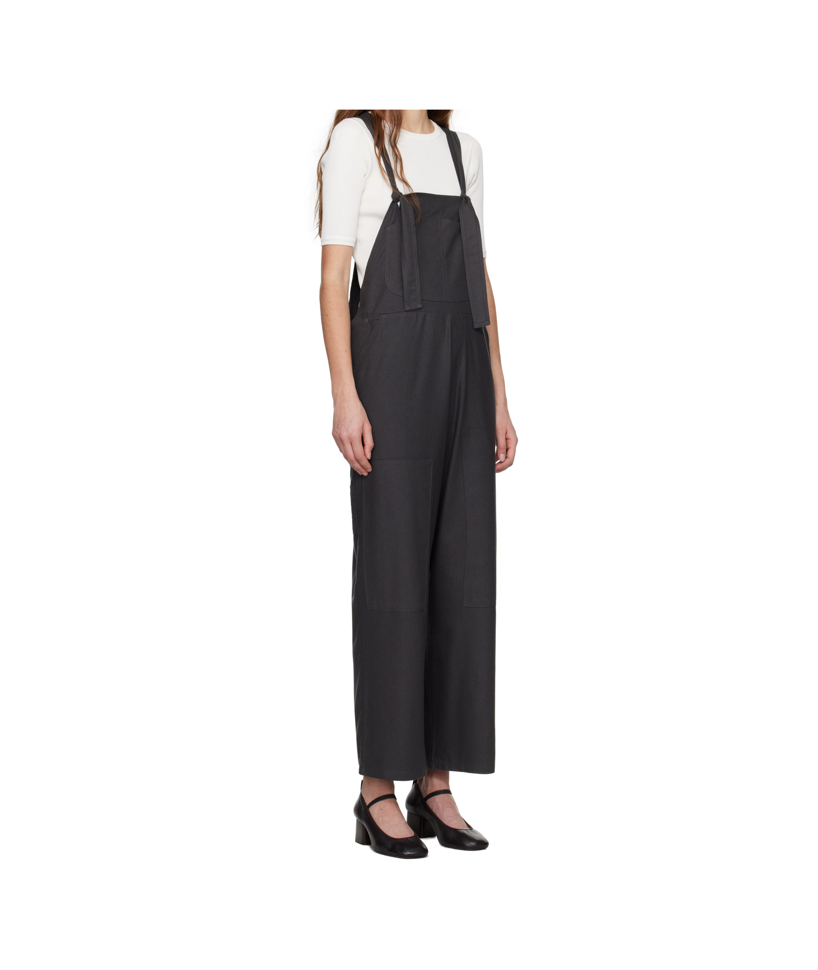 Baserange Woven Suspenders In Black