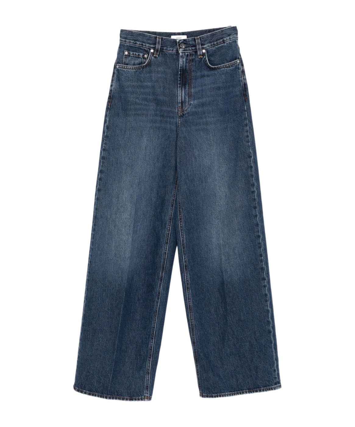 Totême Wide Leg Jeans In Blue