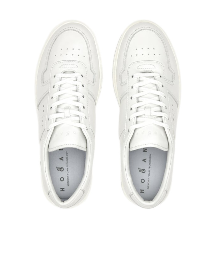 Hogan H668 Allacciato Fascia Logo Sneakers In White