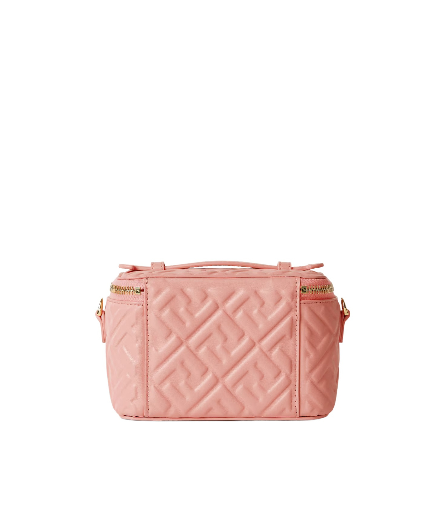 Fendi Pink Nappa Leather Mini-bag With Ff Motif In Pink