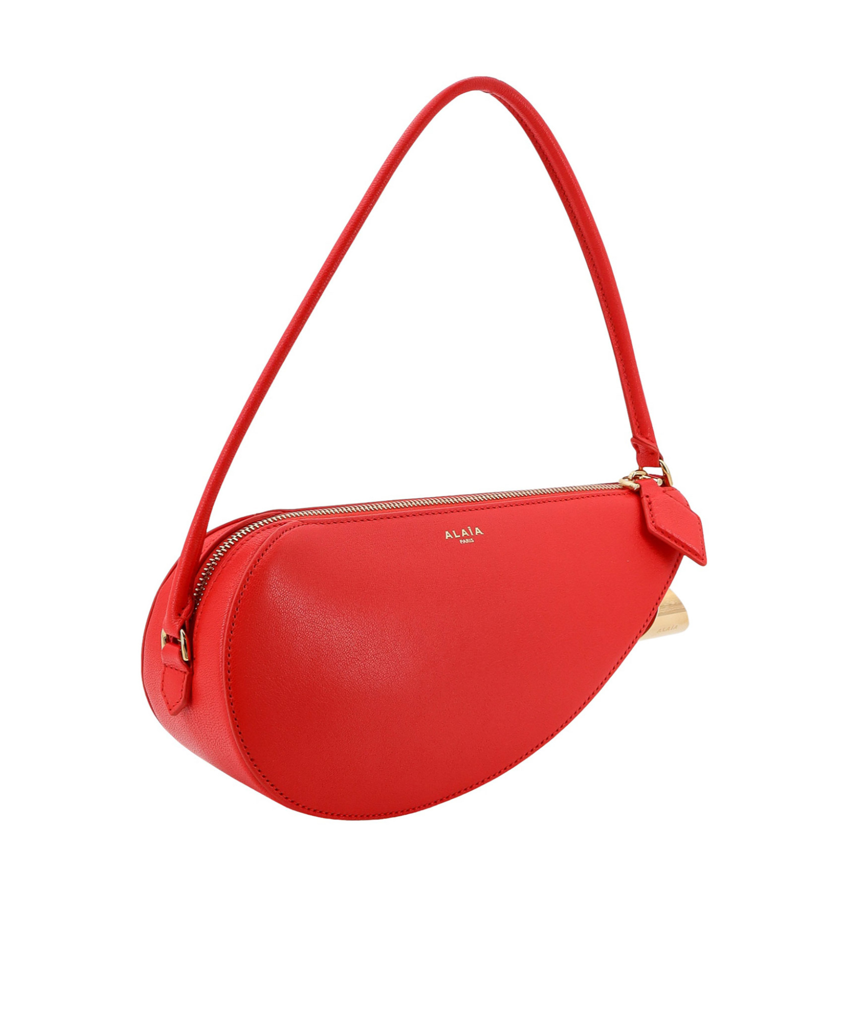 Alaïa Red Le Demi Coeur Shoulder Bag In Red