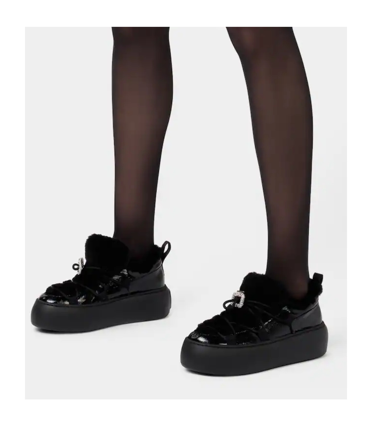 Roger Vivier Viv' Up Sneakers In Patent Leather In Black