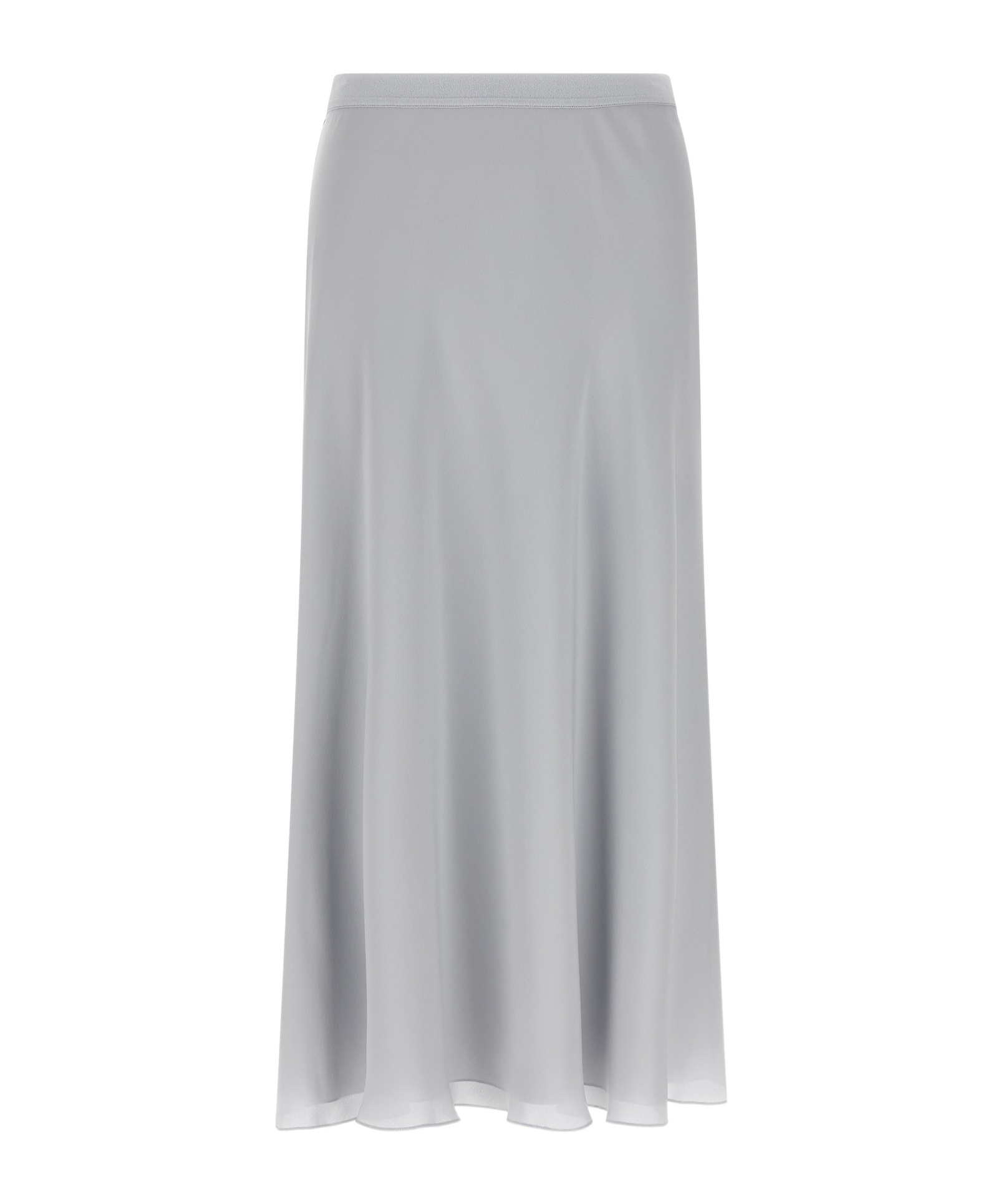 Shop Theory Silk Skirt In Gray