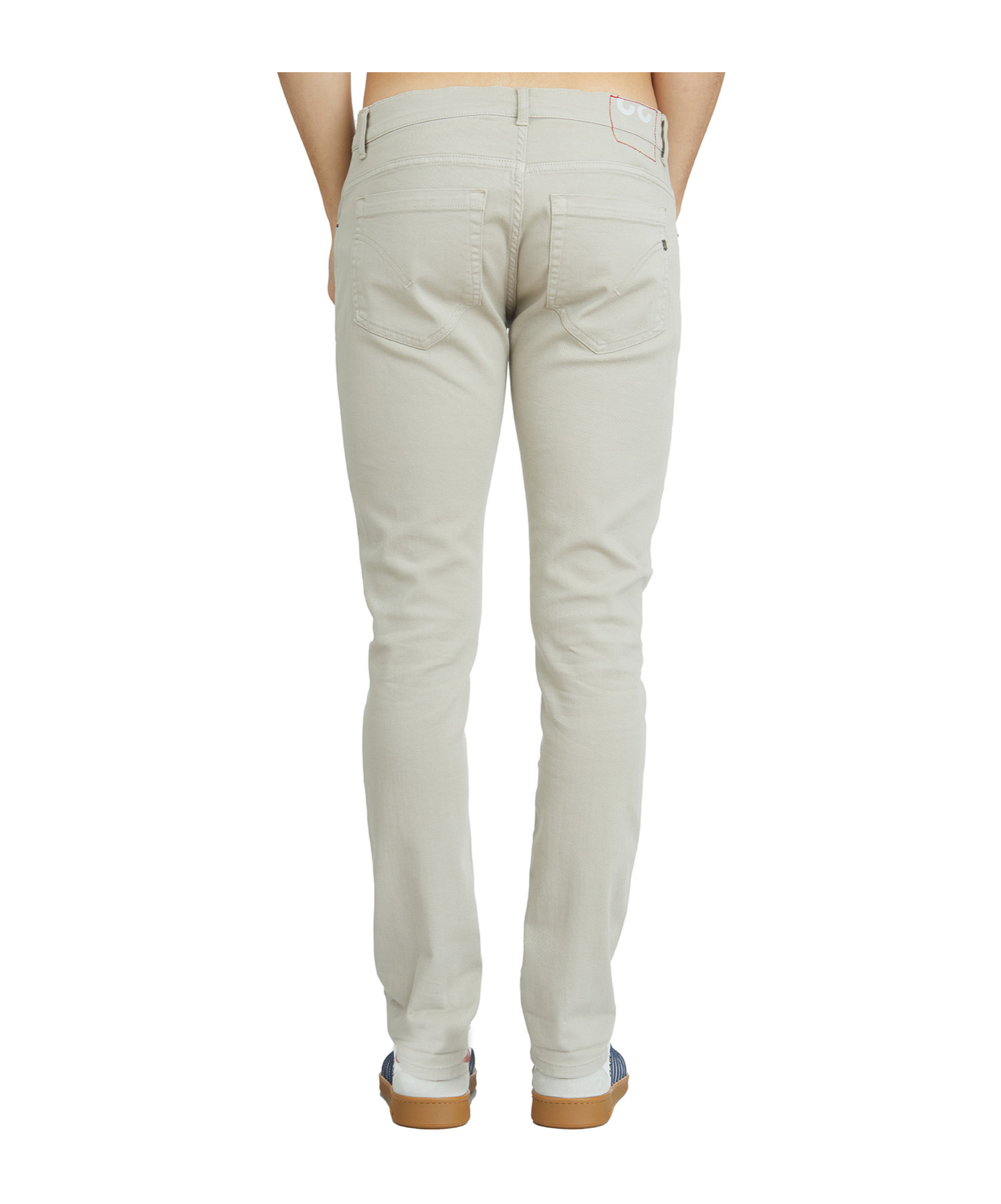 Dondup Denim Trousers With Belt Loops In Gray