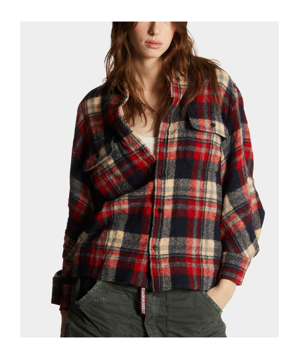 Dsquared2 Long-sleeved Shirt In Multicolor