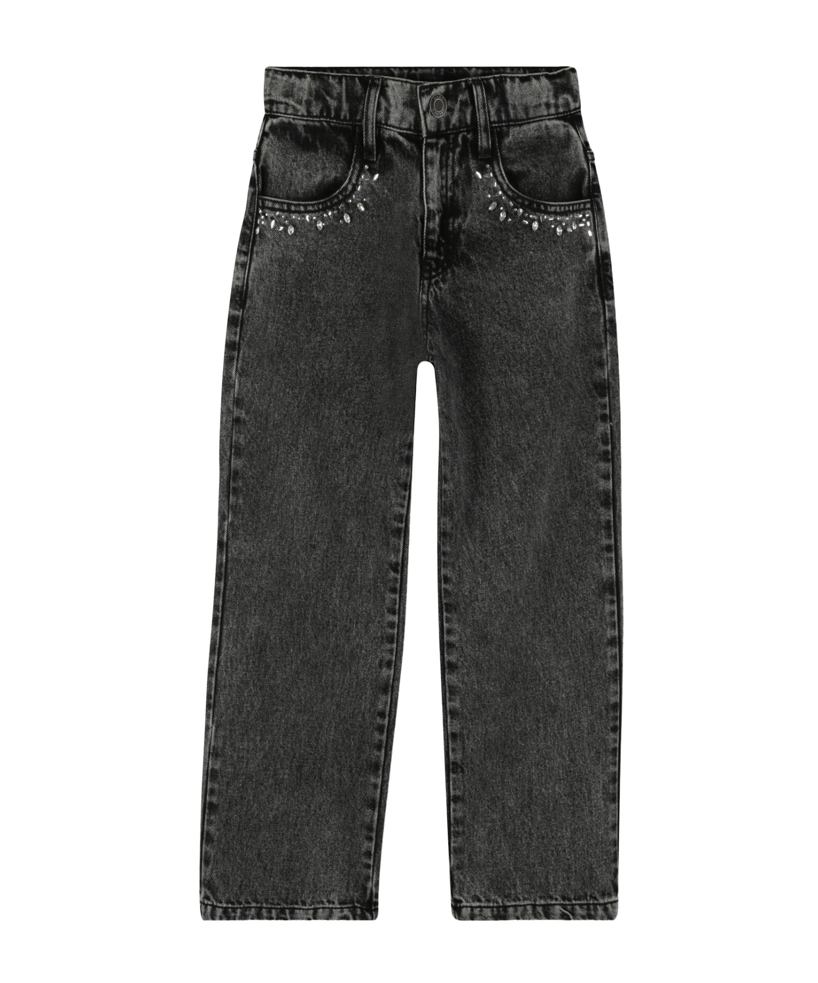 Marc Jacobs Jean Noir Pour Fille Avec Strass In Black