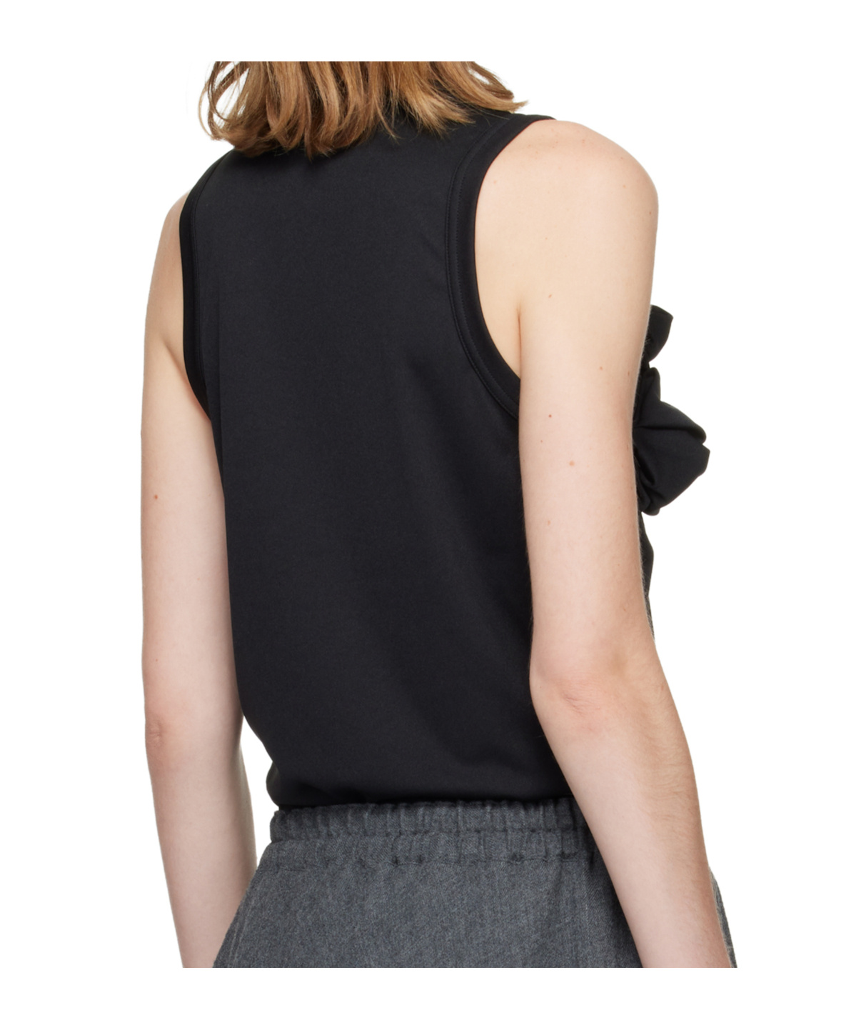 Comme Des Garçons Crew Neck Vest In Brown