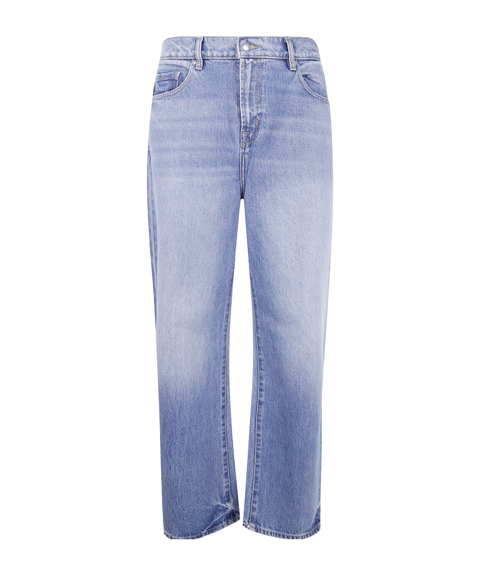 7 For All Mankind Denim Trousers With Belt Loops In Blue