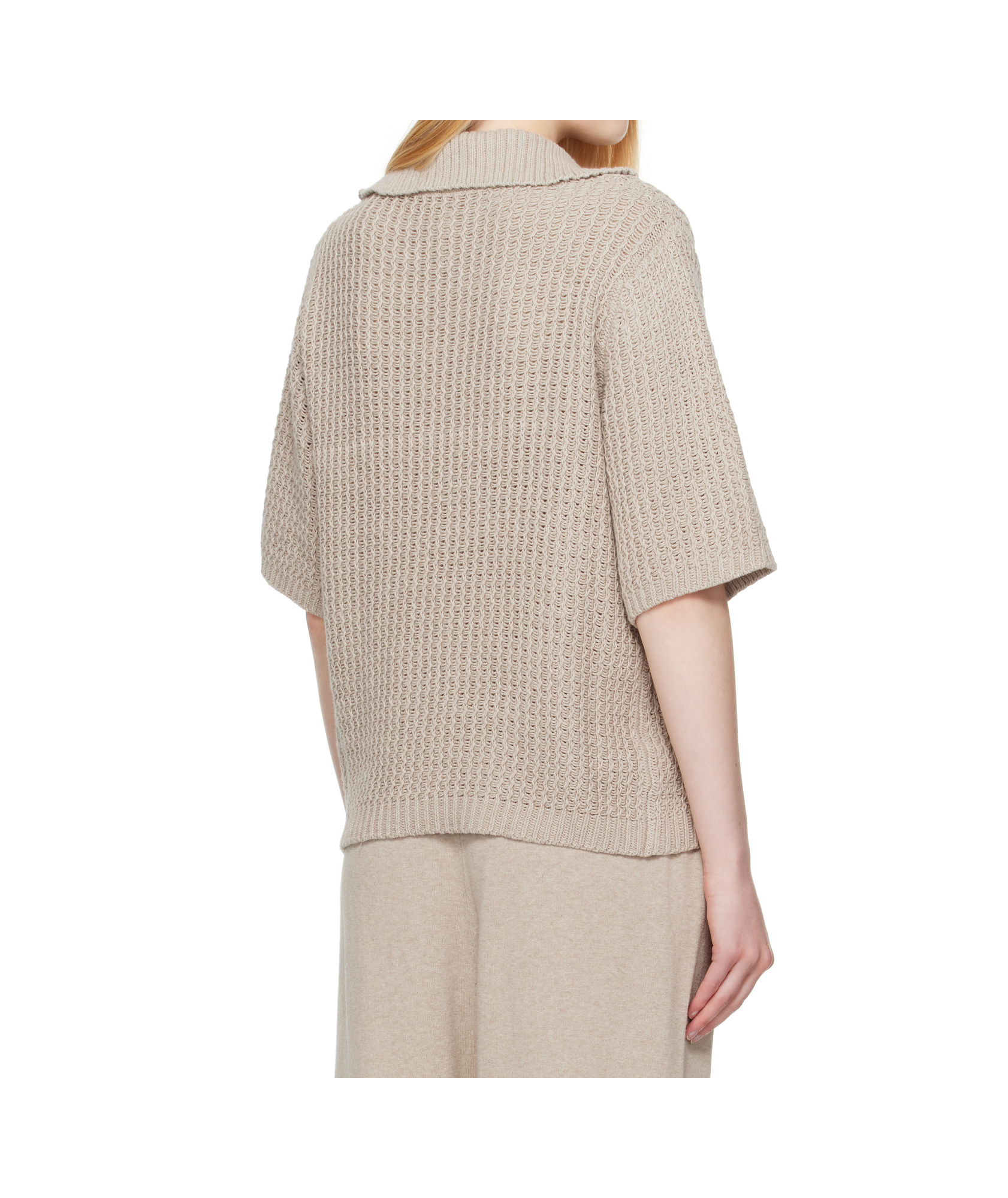 Lauren Manoogian Hand-woven Polo Shirt In Brown