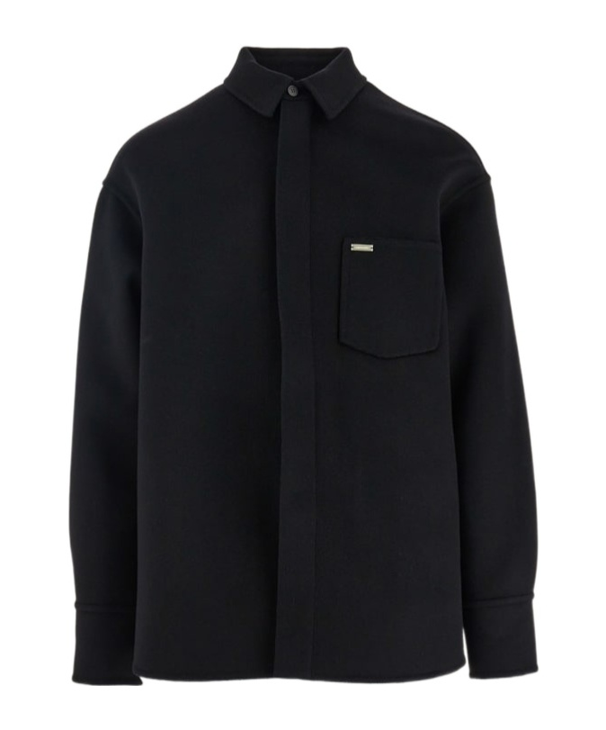 Ferragamo Man Sports Jacket In Black