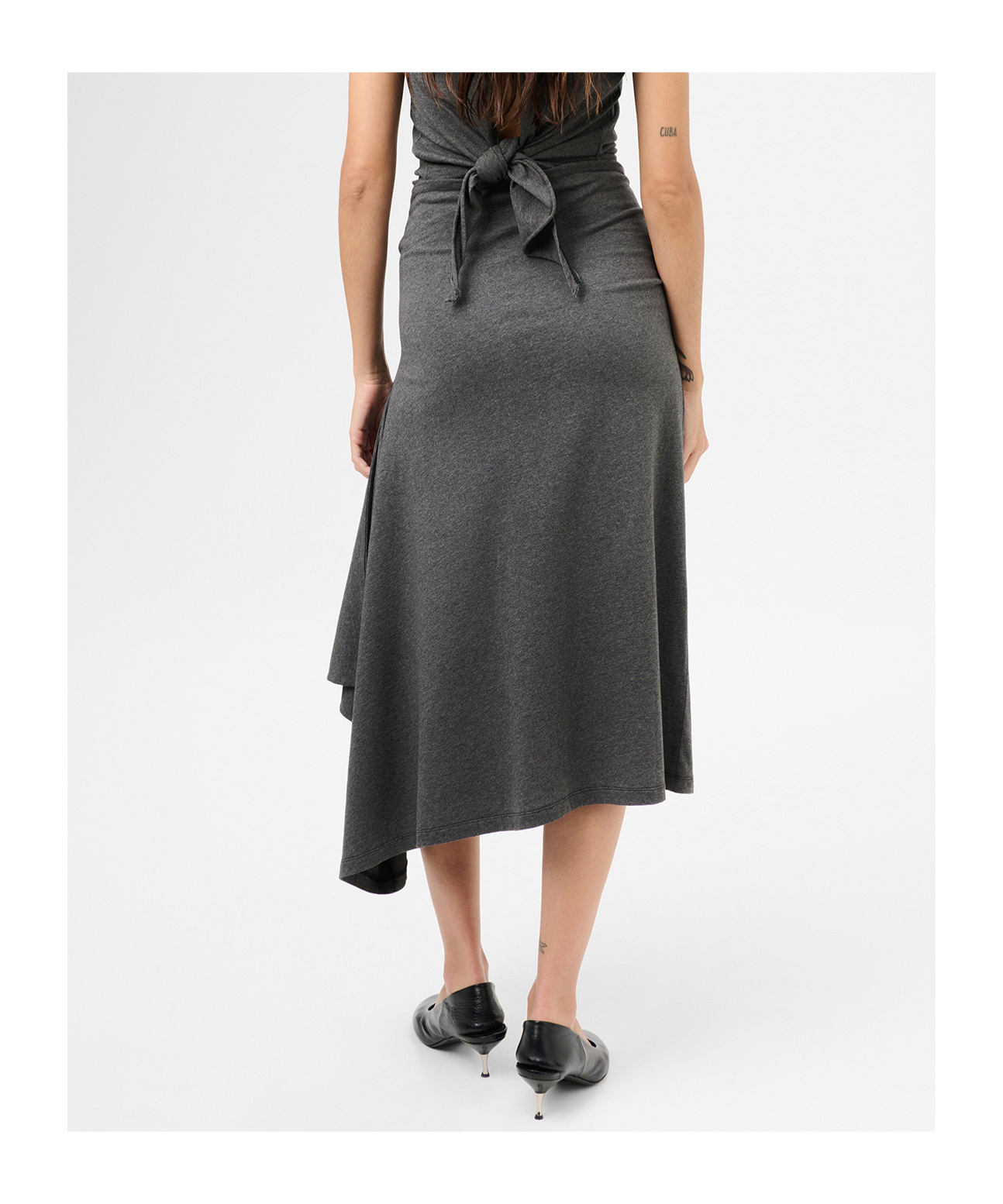 Our Legacy Skirt With Sleeves And Waist Straps In Black
