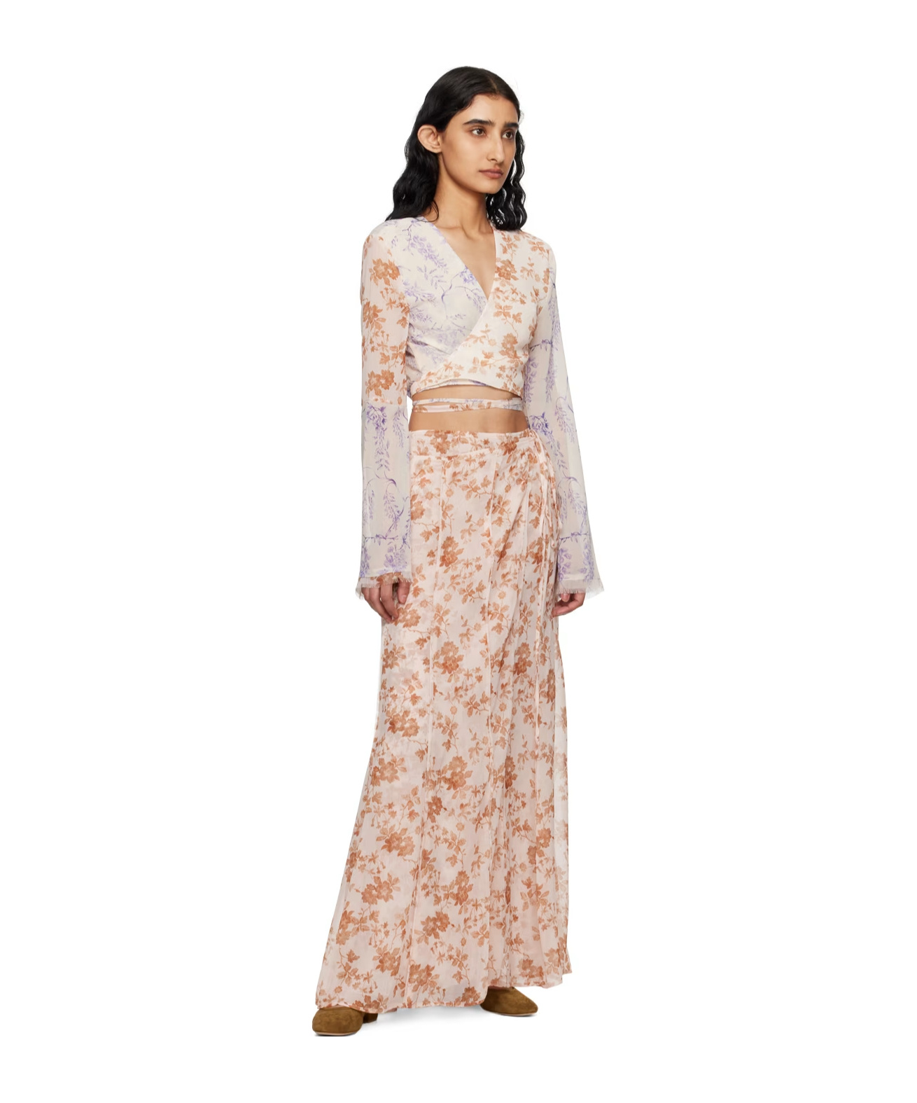 Holzweiler Floral Pattern Printed Blouse In Pink