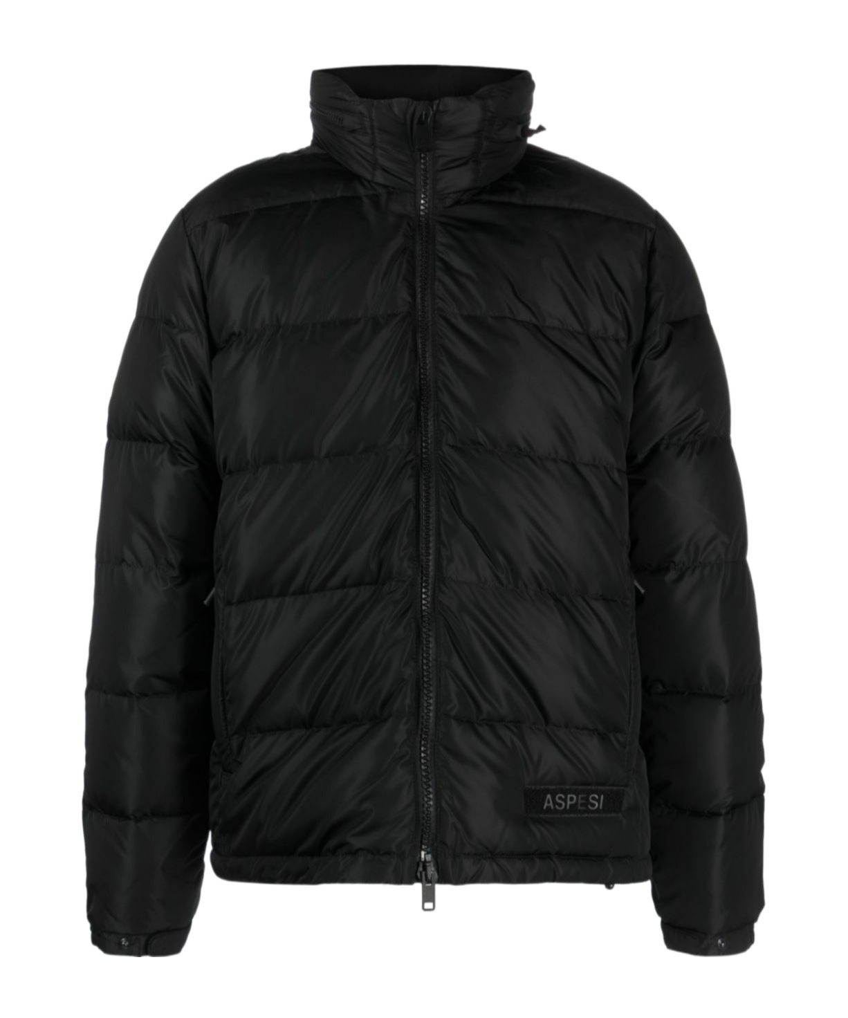Aspesi Giub. Pocoelastico Puffer In Black Polyamide In Black