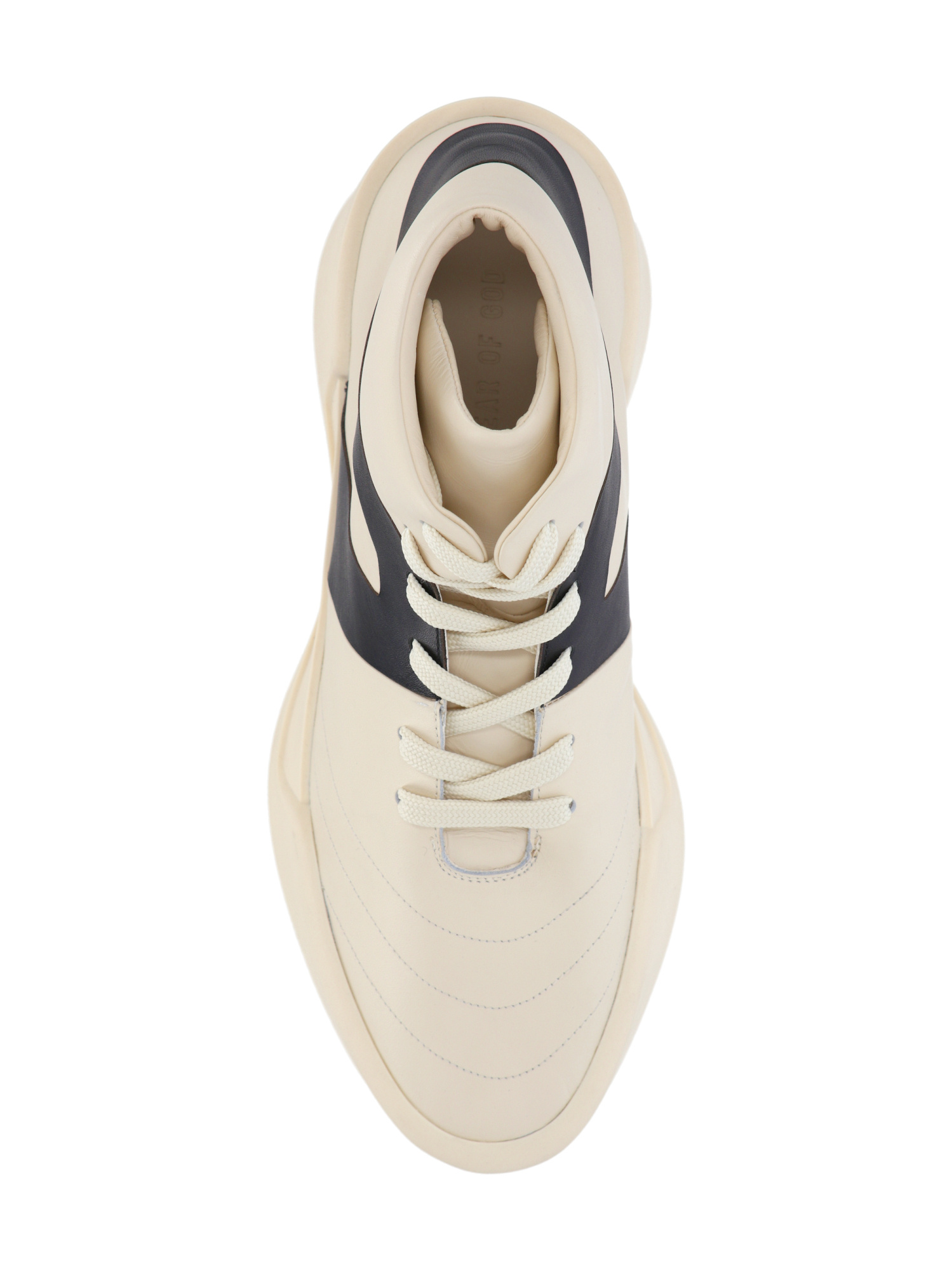 Fear Of God High-top Basketball Sneaker With Stripe Detail In Brown