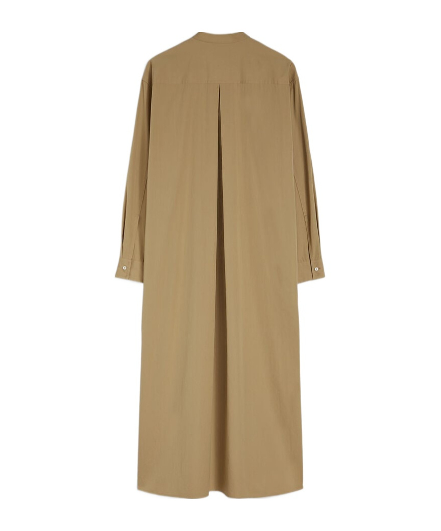Jil Sander Cotton Shirt Dress In Green