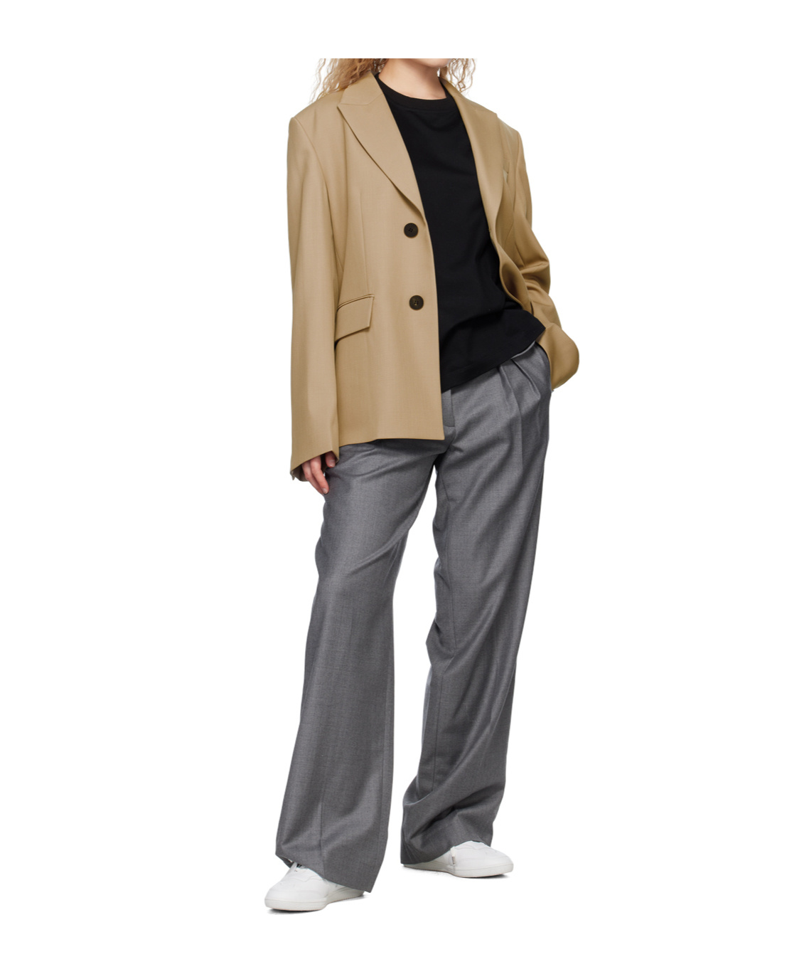 Wooyoungmi Beige Single-breasted Blazer In Brown