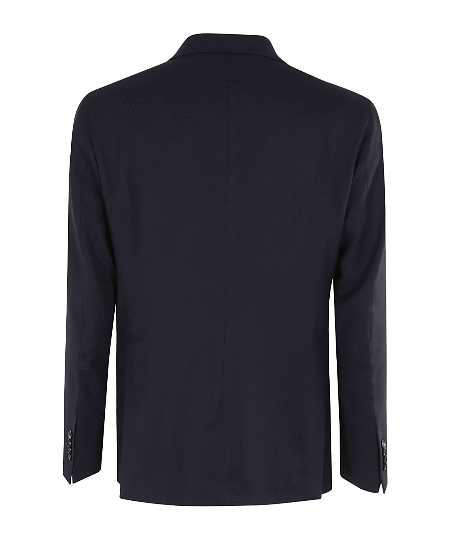Tagliatore Tailored Wool Blazer With Notch Lapels In Black