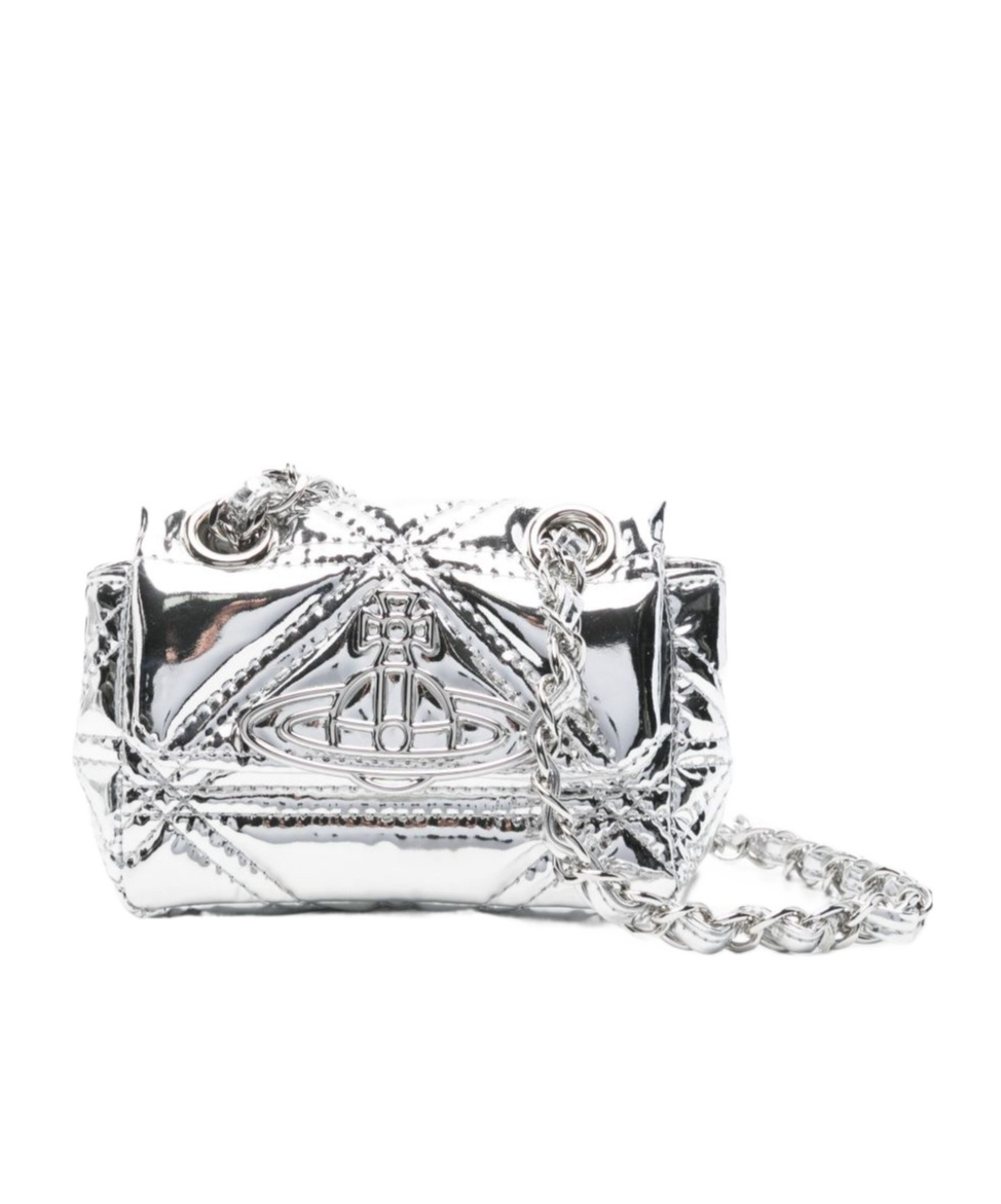 Vivienne Westwood Vinnie Quilted Mini Bag In Silver