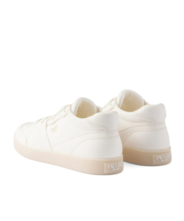 Prada Round Head Low-cut Casual Shoes In Nude