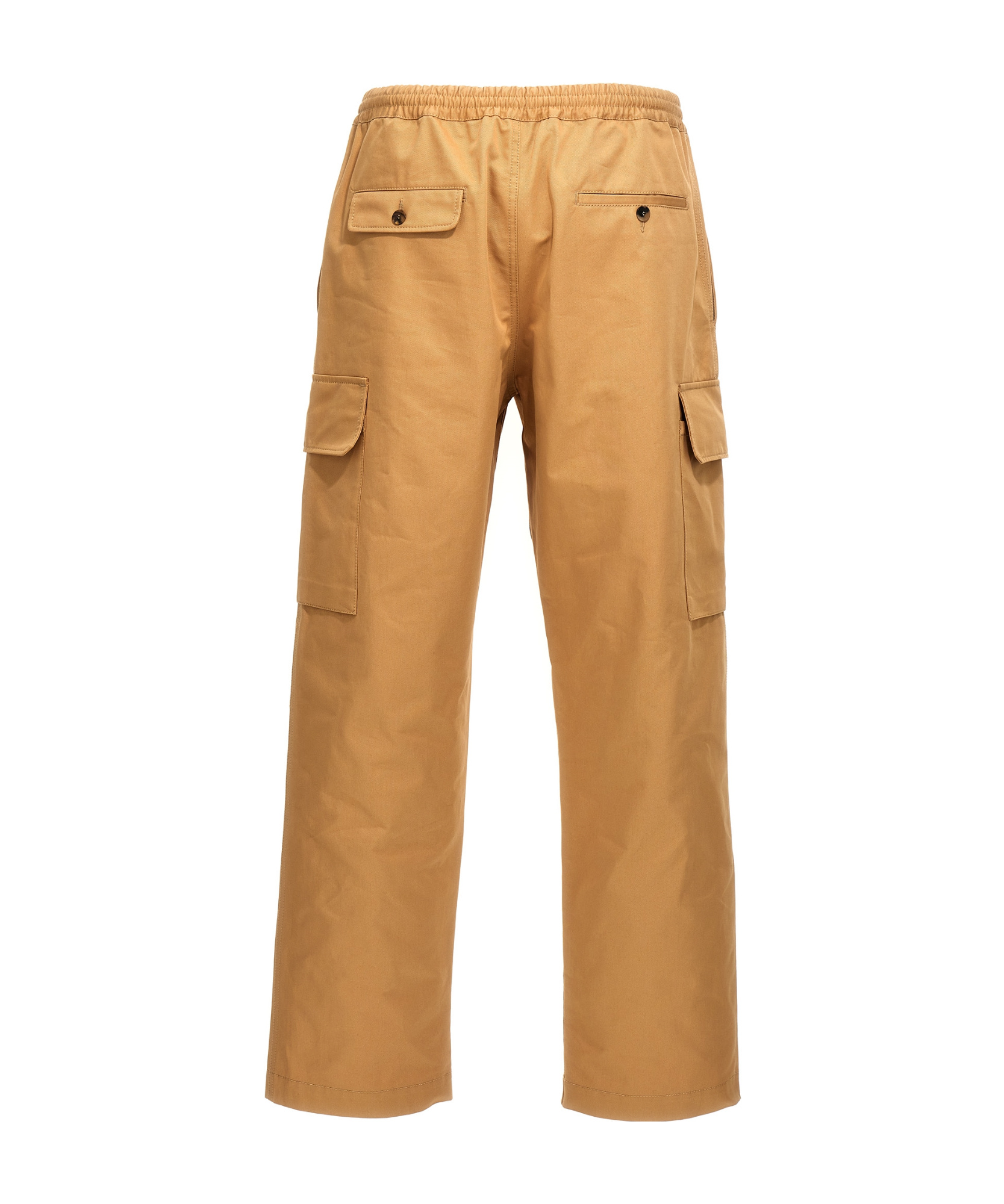 Shop Marni Twill Tapered Cargo Trousers In Brown