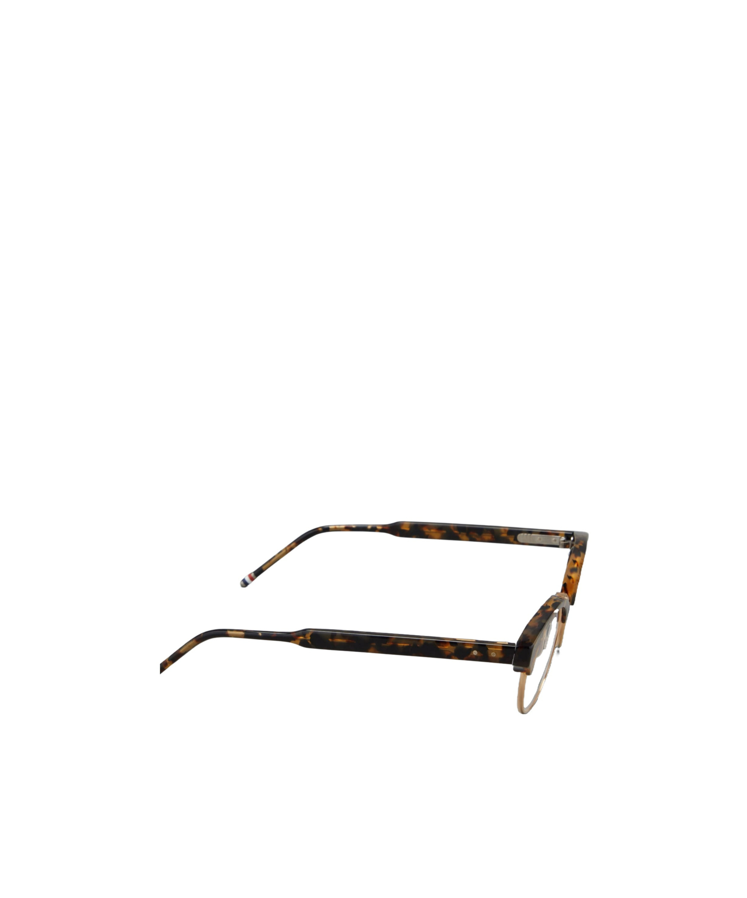 Thom Browne Elliptical Frame Flat Mirror In Black